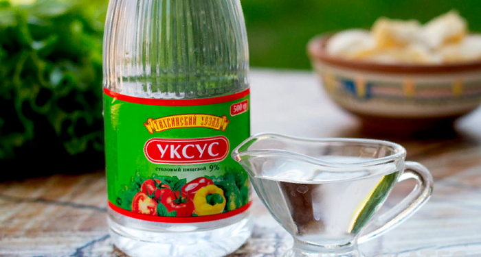Vinegar in folk medicine.