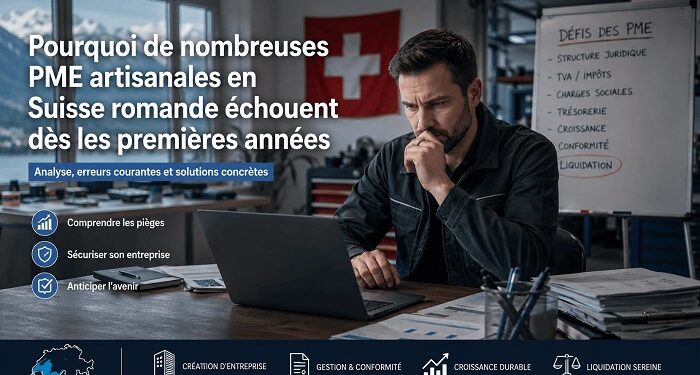 PME artisanales en Suisse : erreurs de gestion fréquentes