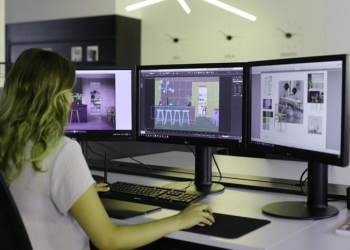 What is 3D visualization and how does it convey form, light, and materials?